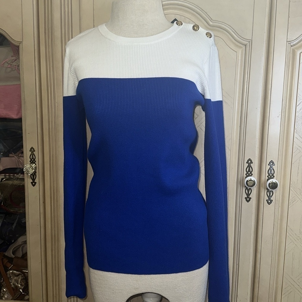 , Ralph Lauren color block sweater